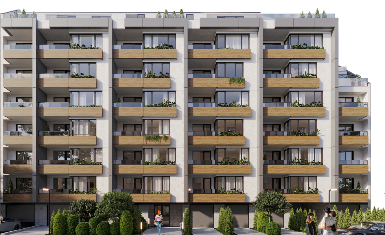 Uptown Residence – фасада на сградата, Люлин Център, София